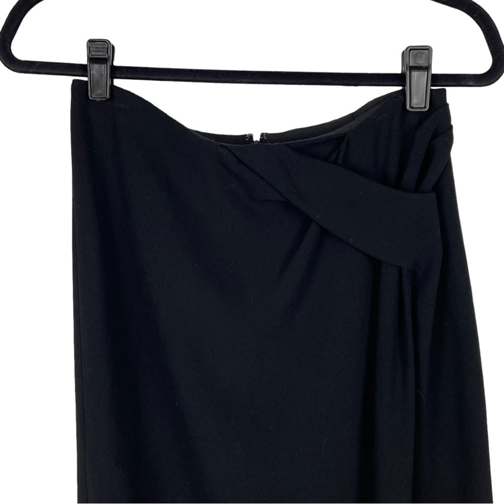 BURBERRY LONDON WRAP STYLE SLIT GATHERED HIP SKIRT - Picture 5 of 14